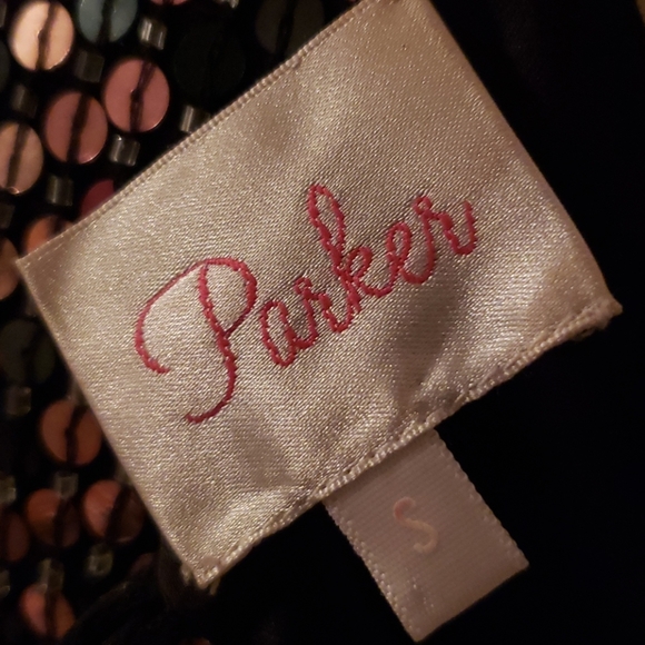 Parker multy colored hand sequined coctail dress - Picture 7 of 10